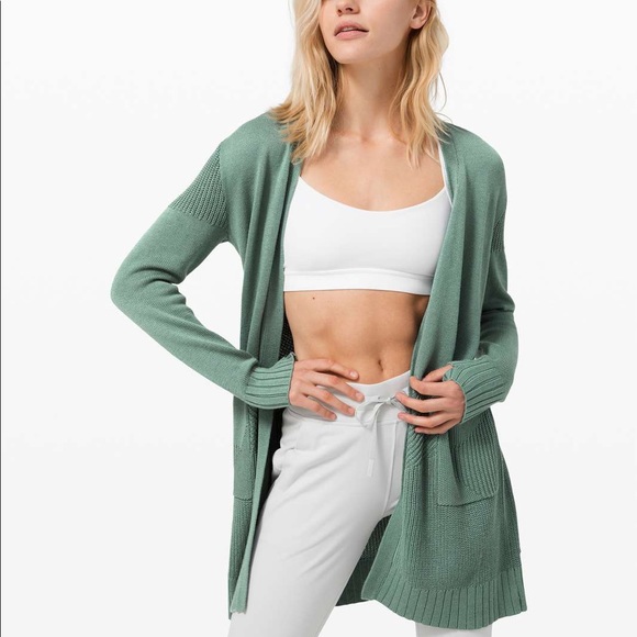 lululemon athletica Sweaters - Sincerely Yours Wrap Sweater in Tidewater Teal